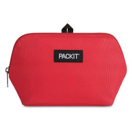 PackIt Freezable Snack Bag, Poppy, Built with EcoFreeze Technology, Foldable, Reusable, Zip Closure, Designed For Keeping Snacks Fresh On the Go, and Adults of all Ages