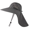 Fishing Cap Wide Brim Sun Hat with Neck Flap for