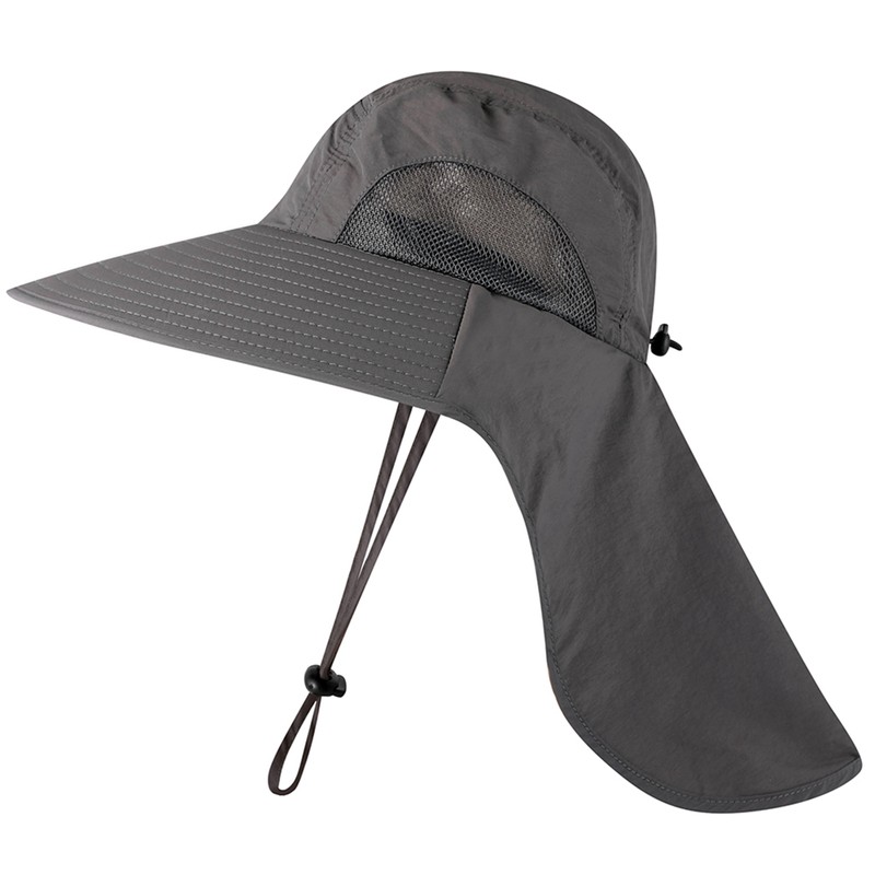 Fishing Cap Wide Brim Sun Hat with Neck Flap for