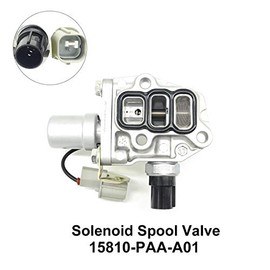 Spool Valve VTEC Solenoid Valve Assembly Replacement for 1998 oil 2.3l solenoid valve 4Cyl Odyssey control 15810-PAA-A01 with Timing Oil Pressure Switch and Gasket 1581