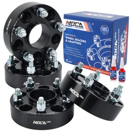 MOCA 38.1mm Wheel Spacer 5x114.3 Hubcentric Wheel Spacers (66.1mm Bore) - M12x1.25 Studs Fit for Nissan Altima 370Z & for Infiniti G35 Ex35 Q70 (Black, Pack of 4)
