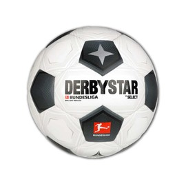 DERBYSTAR Unisex - Adult Bundesliga Brilliant Replica Classic v23 Football, Black/White, 5