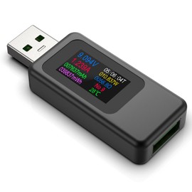 YEREADWUSBA Multi-Functional Digital Tester, Color Screen, Current Voltage Testing Range: 4-30 V/0-6.5 A, Supports Fast Charging, 65 W/120 W