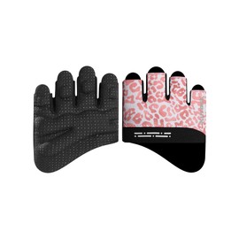 KUTOOK Fitness Gloves Weight Lifting Gloves Gym Gloves Men Women Short Finger Fingerless Shock Absorber with Palm Padding for Crossfit Bodybuilding Training Sports Pink S