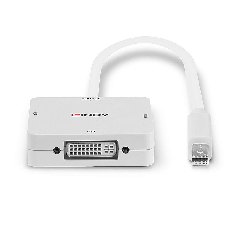 LINDY Mini DisplayPort 1.2 to HDMI DVI and VGA Converter