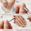 Armiz Cuticle Pusher with Fork- Dual-Ended Stainless Steel Nail Tools