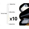 Emezddo Pack of 10 Pipettes, Plastic Transfer Pipettes, Dropper with