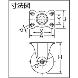 TRUSCO(トラスコ) SUS省音キャスターウレタン車固定φ100 TXSUK100