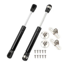 ARISELIFT 7.5 Inch 22Lbs/100N Gas Springs with Bracket Ball Stud,7.5" Gas Struts Hydraulic Lift Support for Cabinet Lid Toolbox Cover,2 Pcs, Black