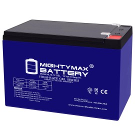 Mighty Max 12V 10AH GEL F2 Battery Compatible with Electric Scooter Chopper