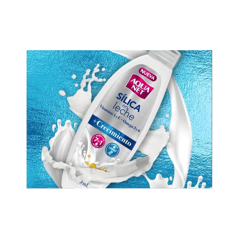 Aqua Net® Silica en Leche +Crecimiento 120mL