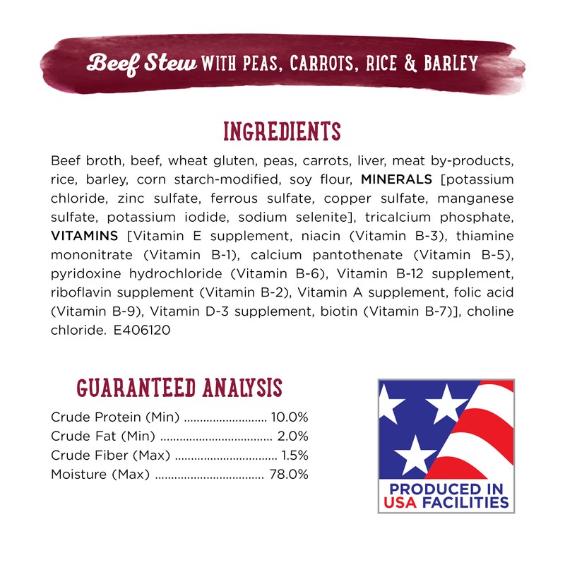 Purina Beneful Gravy Wet Dog Food, Prepared Meals Beef Stew