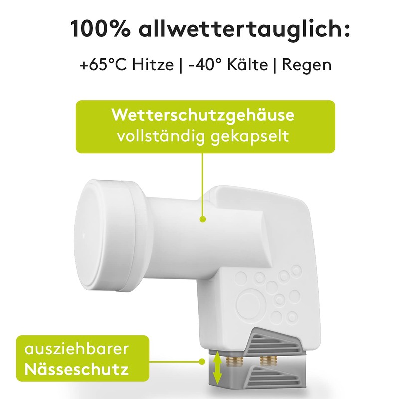 Goobay 67270-GB Twin LNB Weather Protect