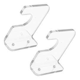 FELTECHELECTR 2pcs Skateboard Wall Mount Acrylic Hanger for Snowboard Storage Easy Installation Space Saving Display Organizer for Home Garage and Room Decor