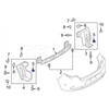 Rexka 15 Sets Fender Liner Bumper Cover Splash Shield Screw