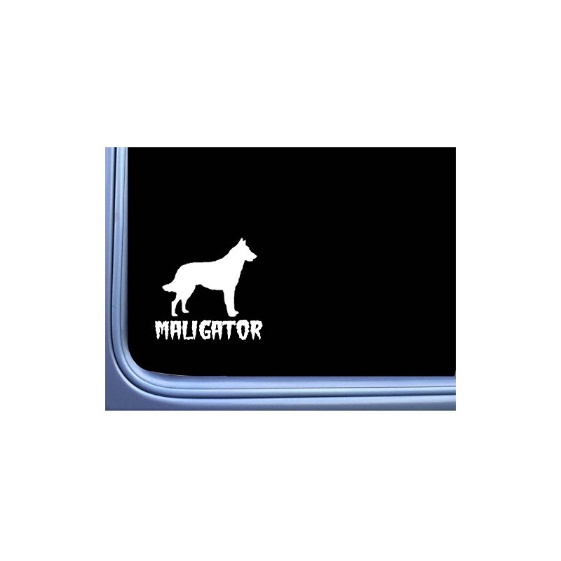EZ-STIK Maligator Belgian Malinois M350 6 inch Sticker Decal Dog