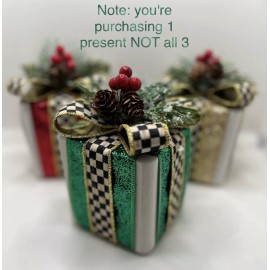 Unbranded christmas decorations indoor home decor Present With Ribbon