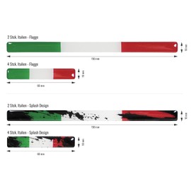 BIKE-label Italy 3D Sticker Flags Pack of 12 Stickers Car Motorcycle X300123VA