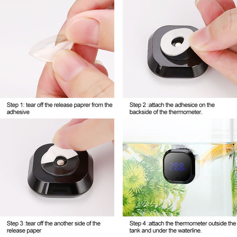 Aquarium Thermometer ℃/℉ Switch LCD Digital Fish Tank High Digital
