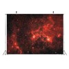 BELECO 7x5ft Fabric Red Galaxy Nebula Backdrop Universe Outer Space