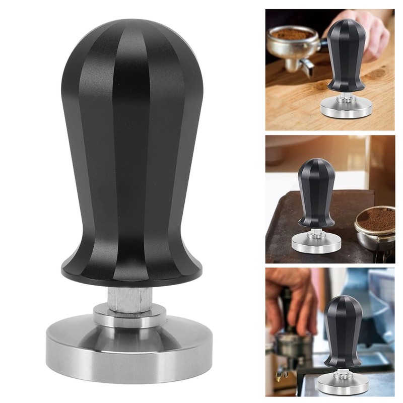 Coffee Tamper Flat Tamper 304 Stainless Steel Base Powder Hammer