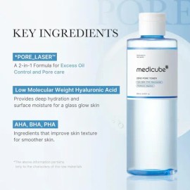 Medicube Zero Pore Toner - Tonico Facial 250 Ml Momento De Aplicación Día/noche Tipo De Piel Grasa