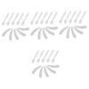 Healeved 40pcs Makeup Spatulas Spoons Transparent Facial Cream Mask Applicators