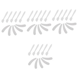 Healeved 40pcs Makeup Spatulas Spoons Transparent Facial Cream Mask Applicators for Skincare Routine Keep Nails to Use Maintain