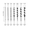 QWORK Auger Drill Bit Set, 7 Piece Set 9" Auger