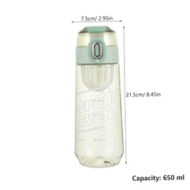 SUPVOX Large Capacity Water Bottle with Handle Rope Portable Sports Water Container for Outdoor Activities Leak Design for Gym Camping and Daily Hydration