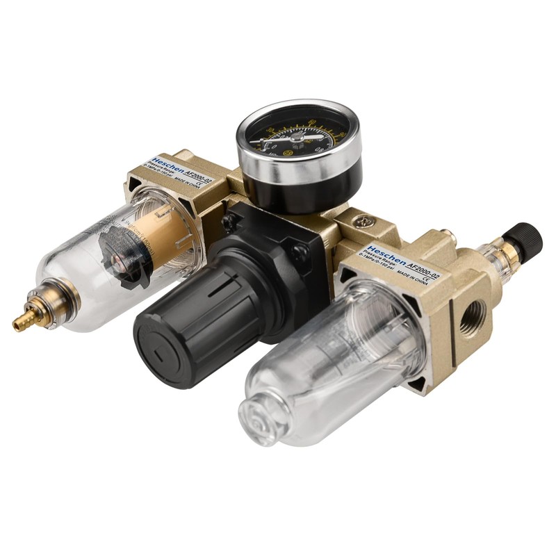 Heschen AC2000-02 Air Source Regulator 0-1 MPa PT 1/4 Inch