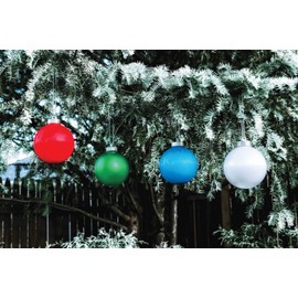 Xodus Innovations WP565-3 Battery Powered Hanging Decorative Outdoor LED Pulsing 5" Globe Light with Sensor Turns-On at Dark Pack of 3
