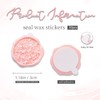 Nuvretk 30pcs Handmade Wax Seal Stickers, 3D Sakura Cluster Design,