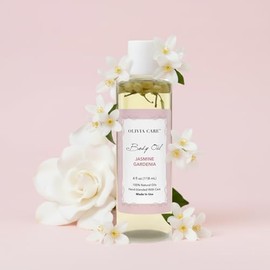 Olivia Care- Aceite corporal de jazmín y gardenia, aceite vegano y natural para mujeres | Aceite hidratante y humectante para después del baño