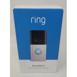 Ring Video Doorbell 3 Wi-Fi 1080p HD Satin Nickel - New-Factory Sealed