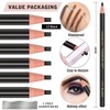 12 Piece Black Colour Waterproof Eyebrows Pencil Tattoo Makeup And