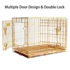 Piivos Dog Crate 30 Inch, Copper Gold Dog Kennel |