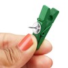 Belle Vous 70 Pack Wooden Multicolour Peg Clips with Push