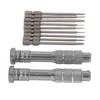Steel Slotted Screwdriver Set with 9 Bits 2 Handles Hand