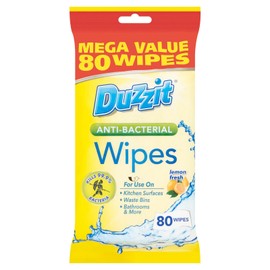 Duzzit Anti Bacterial Wipes 80 Pack