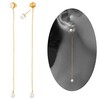 Handmade Drop Dangle Sterling silver dainty studs ear jacket pearl