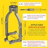 SILULCM Silver Square Hole Drill Bit Adapter for Mortising Attachment,