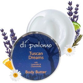 Di Palomo Vegan Tuscan Dreams Body Butter 200ml. Body Moisturiser & Body Lotion. Shea Butter Body Butter with Skin Care. Body Butter for Women & Body Moisturiser for Women.