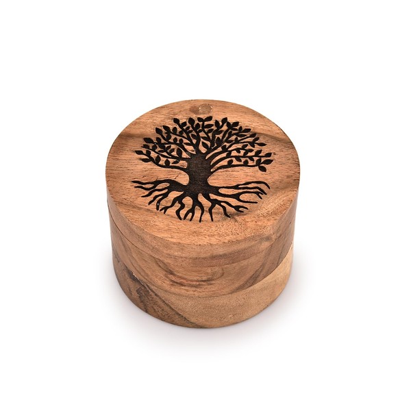 Kimona Decorative Urns Engraved Tree of Life Cremation Urn Box
