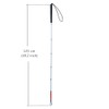 Blind Long Stick White Folding Long Stick with Rubber Handle