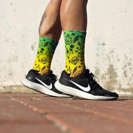 Jungle Socks Elite Series - High Performance Running Socks, Breathable, Compressive and Reinforced, calipo