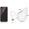 2 Pack Plastic Lampshade, 5.7 inch High, 4.1 inch Diameter,