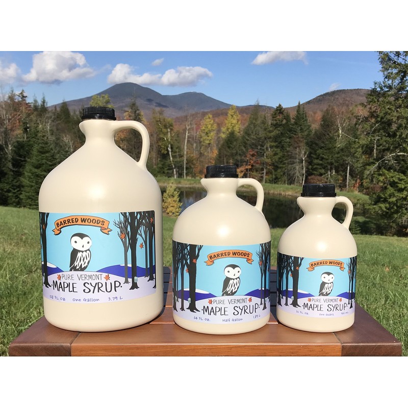 Barred Woods Vermont Maple Syrup - Grade A Amber Rich,