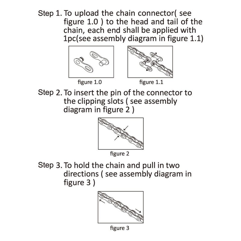 zonkie Single Speed Bicycle Chain 1/2 x 1/8 Inch 116