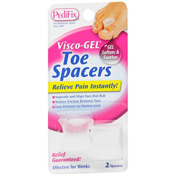 PediFix Visco-Gel Toe Spacers - 2 Spacers, Pack of 3